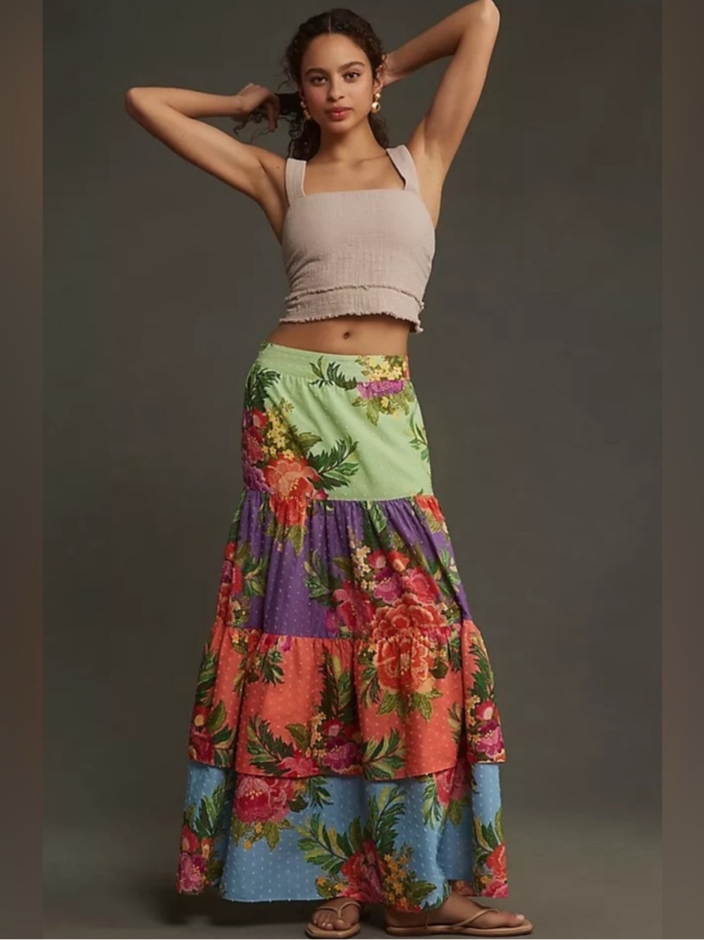 FARM Rio Floral Maxi Skirt - Multicolor